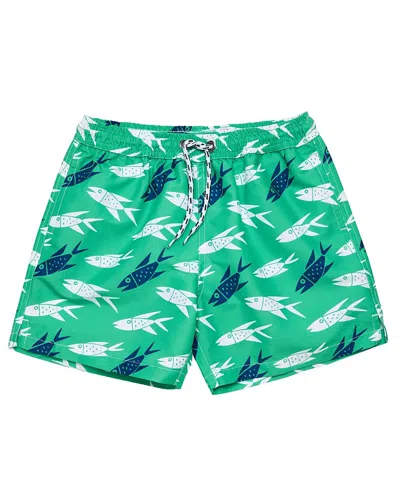 Snapper Rock Boys' Off The Hook Swim Short - Little Kid, Big Kid In Green