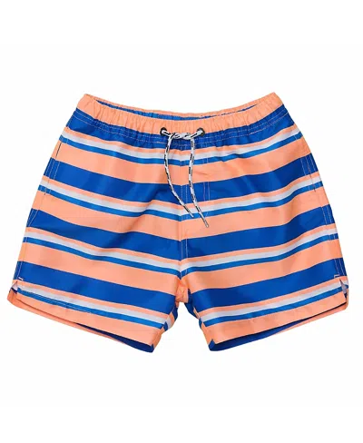SNAPPER ROCK BOYS' TROPICANA STRIPE SUSTAINABLE SWIM SHORT - LITTLE KID, BIG KID