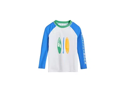 Snapper Rock Breakwater Beach Long Sleeve Rash Top (toddler/little Kid/big Kid) Boy's Swimwear : 8 (7-8 Years), E In Multi