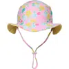 Snapper Rock Buttercup Bloom Reversible Bucket Hat In Pink