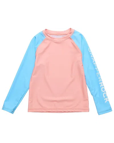 Snapper Rock Kids' Colorblock Rash Top In Pink