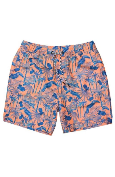 Snapper Rock Comfort Lined Sustainable Swim Short In Orange
