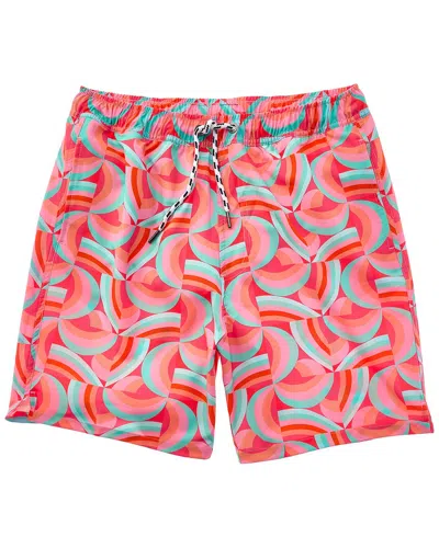 Snapper Rock Geo Melon Sustainable Swim Short In Multi