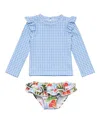 Snapper Rock Girls' Ciao Paradiso Ruffle Set - Little Kid In Blue