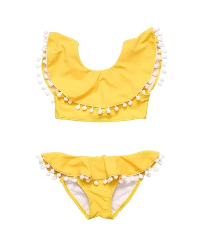 SNAPPER ROCK UNISEX HELLO YELLOW FLOUNCE BIKINI