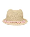 Snapper Rock Girls' Pink Pompom Fedora - Little Kid, Big Kid In Pink