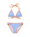 Snapper Rock Girls' Sea Sorbet Teen Triangle Bikini - Big Kid In Blue