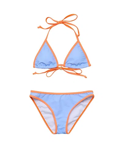 Snapper Rock Girls' Sea Sorbet Teen Triangle Bikini - Big Kid In Blue