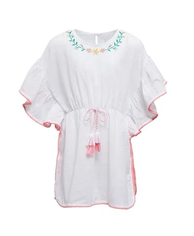 Snapper Rock Girls' Spring Fling Cover Up - Little Kid, Big Kid In White