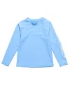 Snapper Rock Unisex Water Blue Long Sleeve Rash Top In Blue