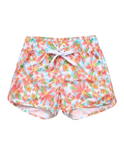 Snapper Rock Kids' Hawaiian Luau Sustainable Board Short In Multi