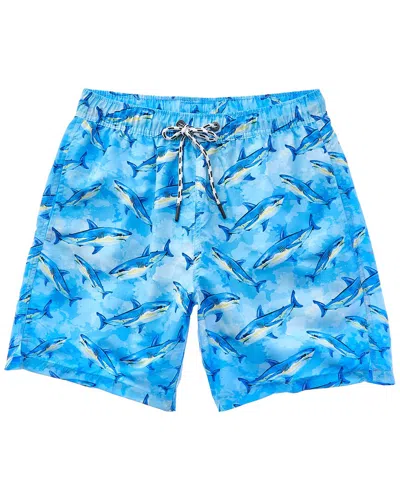 Snapper Rock Jawsome Waves Swim Short In Blue