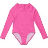 Snapper Rock Unisex Bubblegum Bloom Long Sleeve Surf Suit In Pink