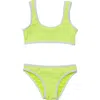 Snapper Rock Girls' Citron Zest Crop Bikini - Little Kid, Big Kid In Yellow