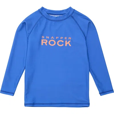 Snapper Rock Kids' Long Sleeve Rashguard In Blue