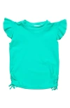 Snapper Rock Kids' Mint Flutter Sleeve Rashguard In Green