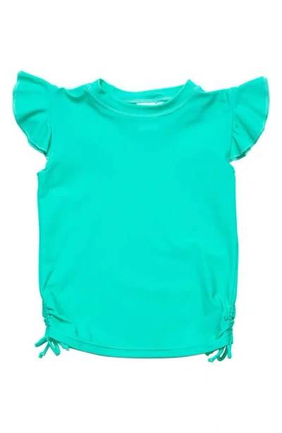 Snapper Rock Kids' Mint Flutter Sleeve Rashguard In Green
