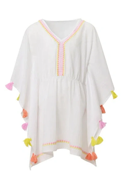 Snapper Rock Girls' Summer Sorbet Cover Up - Little Kid, Big Kid In White