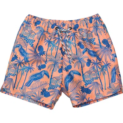 SNAPPER ROCK SNAPPER ROCK KIDS' TROPICANA VACAY SWIM TRUNKS