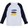 Snapper Rock Kids' Wave Break Rashguard In White