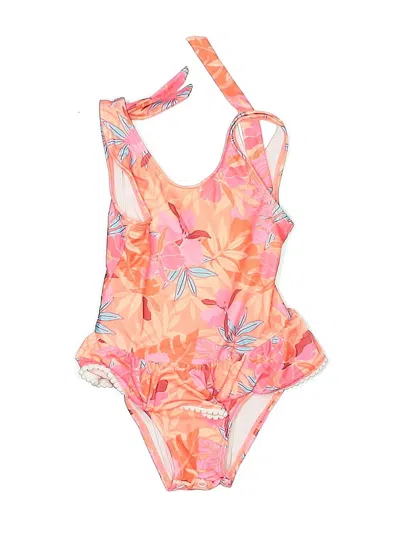 Pre-owned Snapper Rock Kids' One Piece Swimsuit In Pink