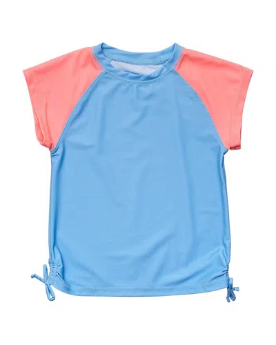 Snapper Rock Kids' Peach Rash Top In Blue