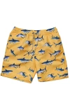 Snapper Rock Printed Swim Shorts In Orange