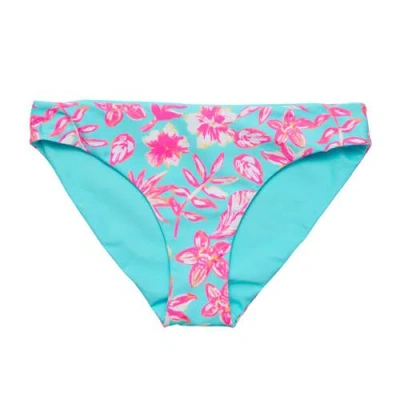 Snapper Rock Reversible Bikini Bottom In Blue