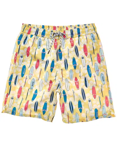 Snapper Rock Rock The Board Swim Short In Yellow