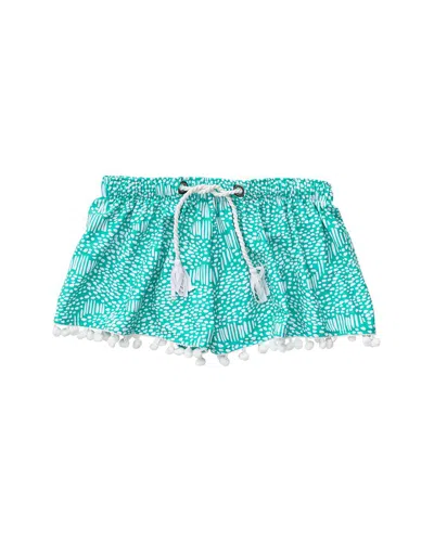 Snapper Rock Kids' Spot Swim Short In Green