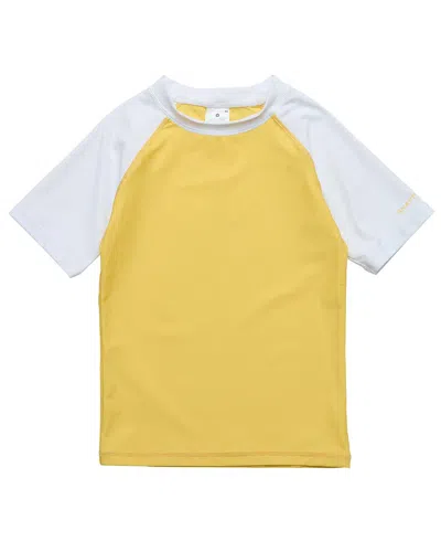 Snapper Rock Kids' Sustainable Rash Top In Yellow