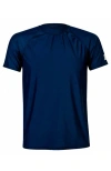 Snapper Rock Sustainable Short Sleeve Rash Top In Blue