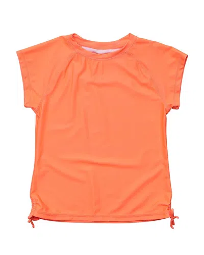 Snapper Rock Kids' Tangerine Rash Top In Orange