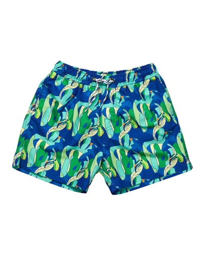 Snapper Rock Toucan Jungle Sustainable Swim Short In Blue