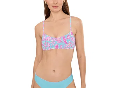 Snapper Rock Tropical Glow Recycled Bikini Top Girl's Clothing Pink : Md (us