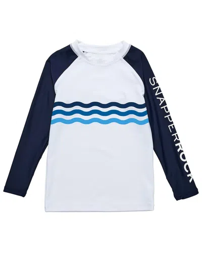 Snapper Rock Wave Stripe Rash Top In Multi