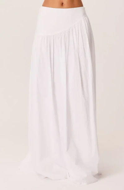 Sndys Ambiente Cotton Maxi Skirt In White
