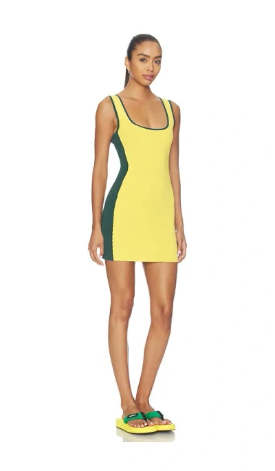 Sndys Anika Knit Mini Dress In Yellow