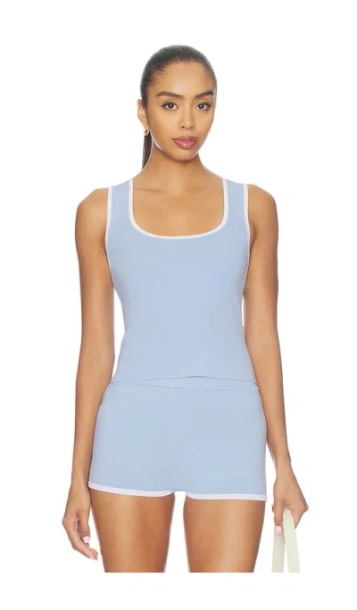 Sndys Anika Knit Top In Blue