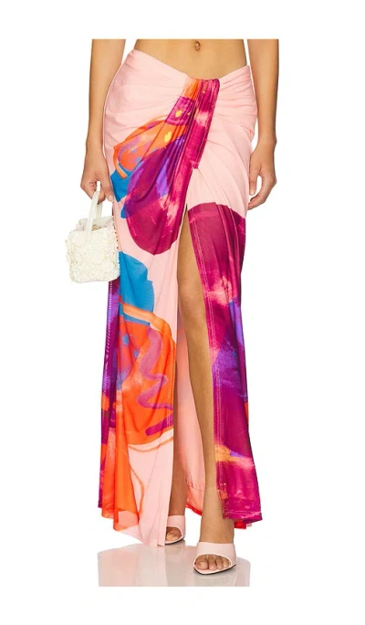 Sndys Antari Maxi Skirt In 花朵图案