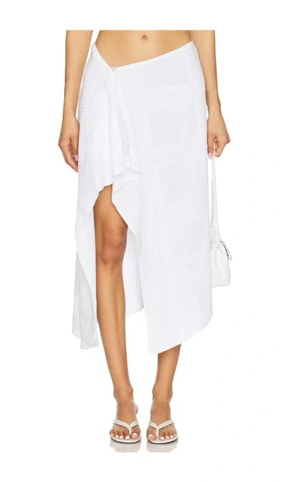 Sndys Asta Handkerchief Skirt In White