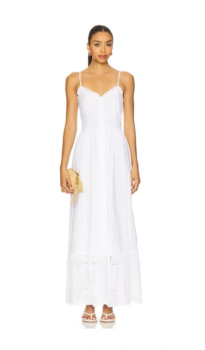 Sndys Astrid Maxi Dress In White