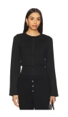 Sndys August Button Down Top In Black