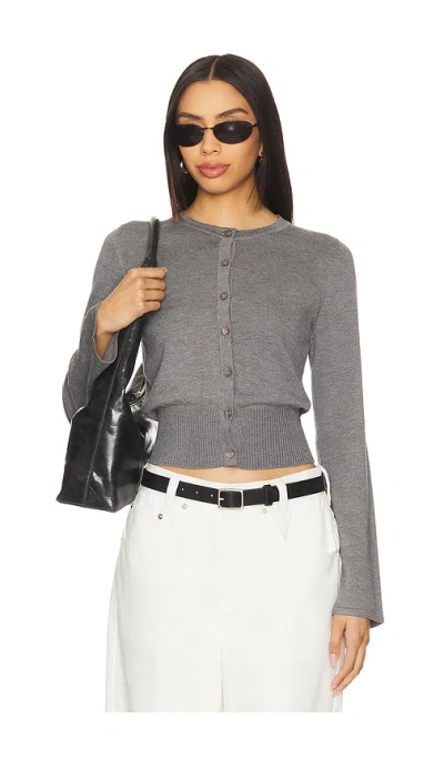 Sndys August Button Down Top In Grey