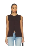 Sndys August Vest In Brown