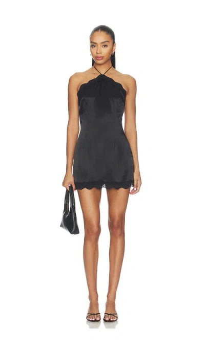 Sndys Aurelie Mini Dress In Black