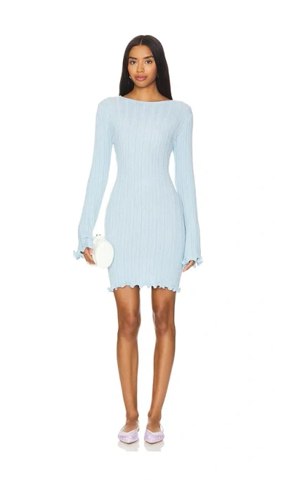 Sndys X Revolve Baha Mini Dress In Baby Blue