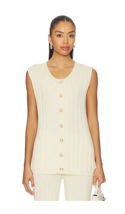 Sndys Baha Ribbed Top In White