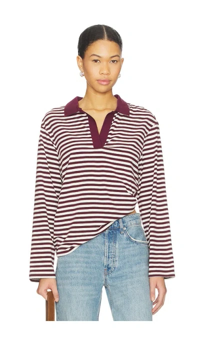 Sndys Banks Polo Top In Purple