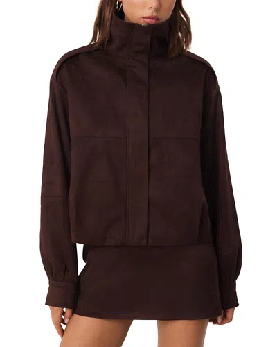 Sndys Bryce Faux Suede Jacket In Brown